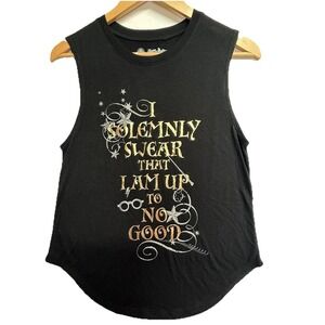 Harry‎ Potter I Solemnly Swear Tank Top Womens Small Wizarding World Graphic
